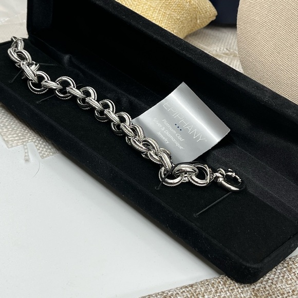 Vintage Milor Italy Epiphany 925 Sterling Silver Chain Bracelet - Picture 9 of 14
